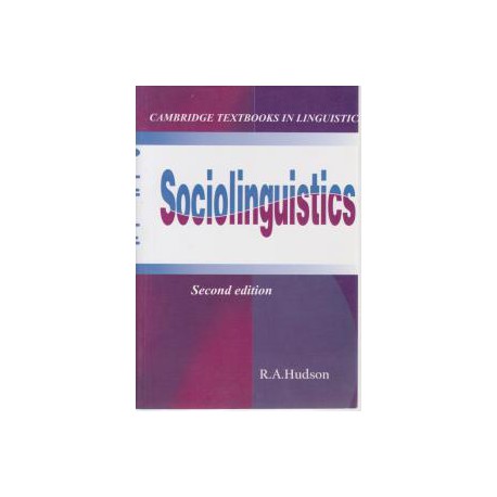 Sociolinguistics R.A.Hudson